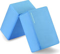 Fitvids Set of 2 High Density Yoga Blocks, 9"x6"x4" Each, Pair, Multiple Colors