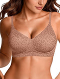 OEAK Womens Wireless Jelly Bras Comfortable Push Up Bra No Underwire Gel Bra Full Support Lift Everyday Seamless Tshirt Bras