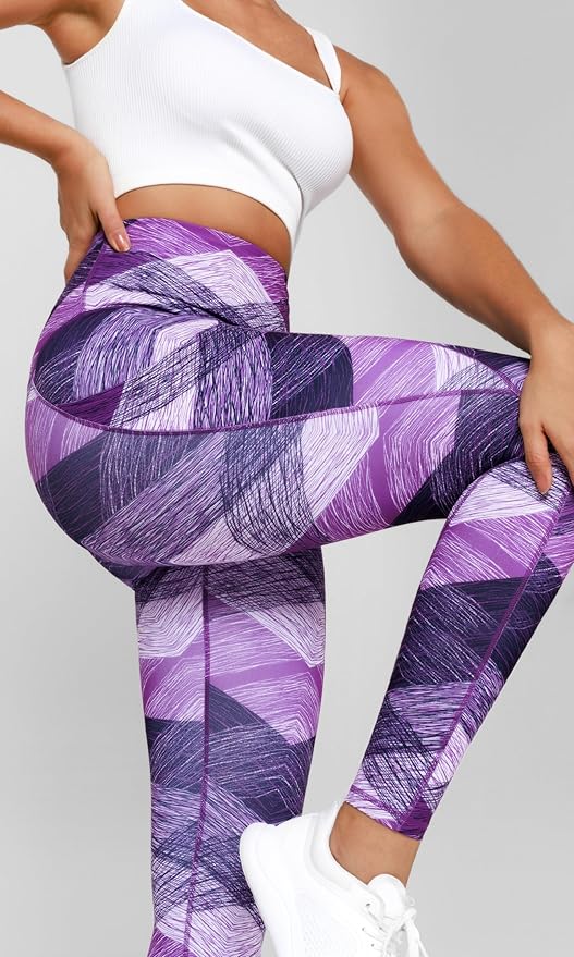 ODODOS Women's High Waisted Yoga Leggings with Pockets, Tummy Control Non See Through Workout Athletic Running Yoga Pants