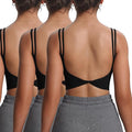 Aoxjox Women's Workout Sports Bras Fitness Yoga Crop Tank Metamorph Twist Back Cami