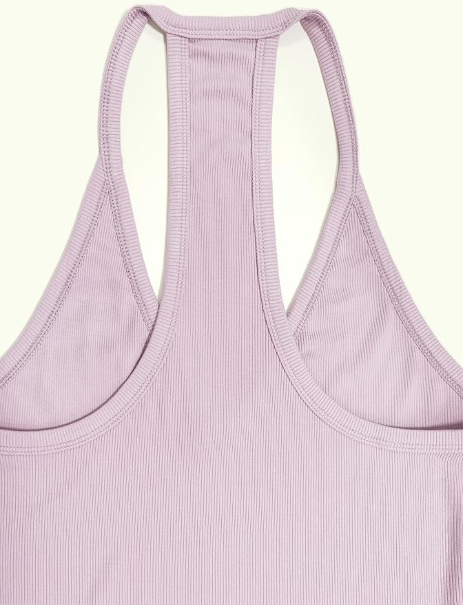 iGENJUN Workout Tops for Women Racerback Basic Tank Summer 2026 Camisole V Neck Slim Fit Ribbed Sleeveless