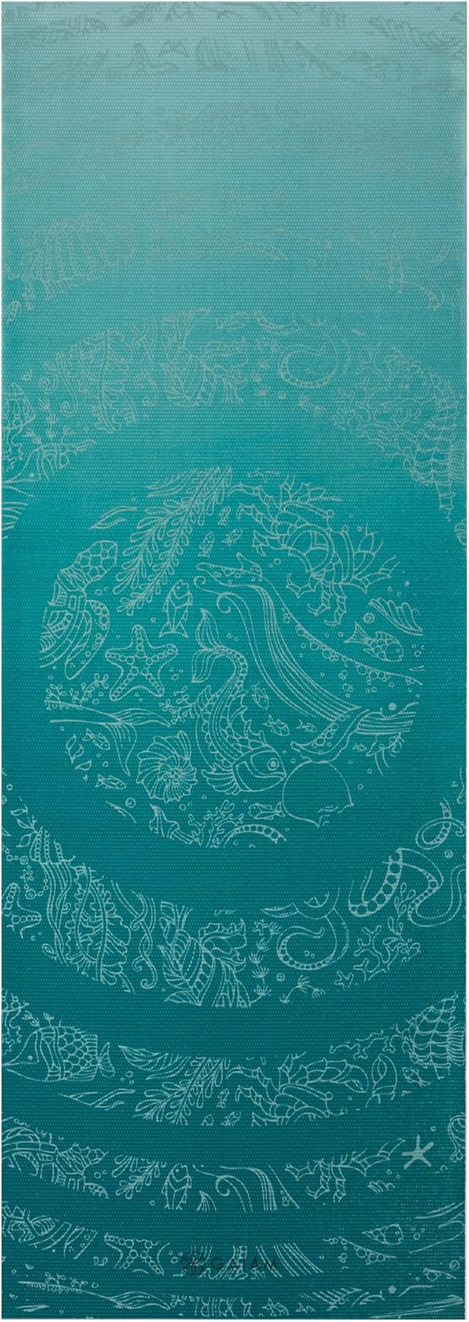 Gaiam Print Yoga Mat, Non Slip Exercise & Fitness Mat for All Types of Yoga, Pilates & Floor Exercises