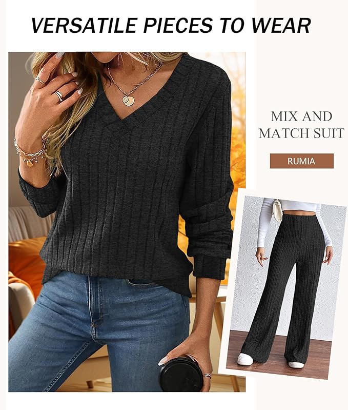 RUMIA Lounge Sets for Women 2026 Vacation Matching Track Suits Sweater Fall Outfits (S-2XL)