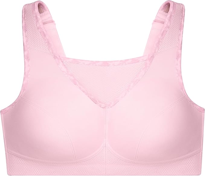 Full Figure Plus Size No-Bounce Camisole Sports Bra Wirefree #1066