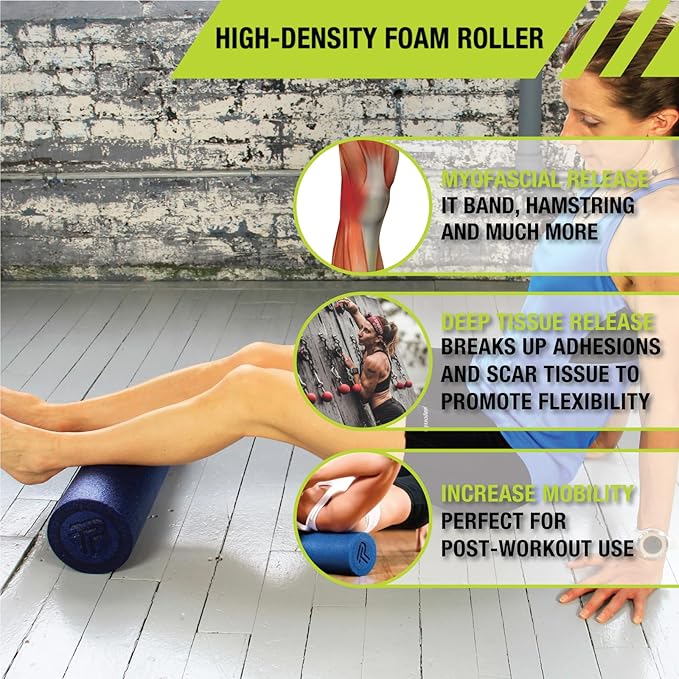 Pro-Tec Athletics Foam Roller, Deep Tissue Massage Roller for Recovery, Therapy, Flexibility, Circulation, and Muscle Release