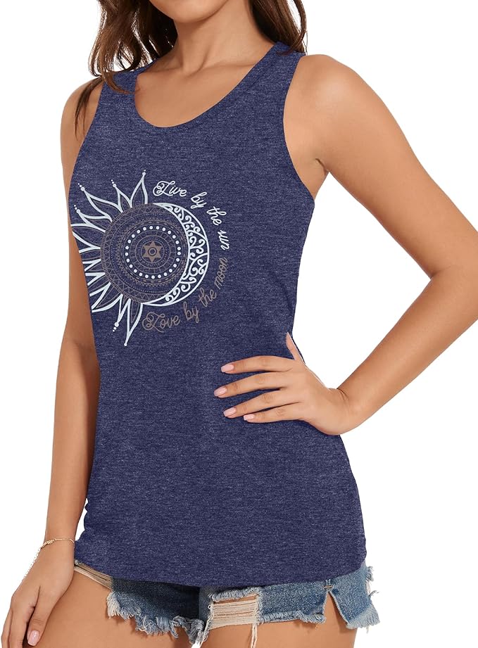 JILUVIN Tank Tops for Women Racerback Summer Sleeveless Casual Graphic Basic Top Shirts 2026