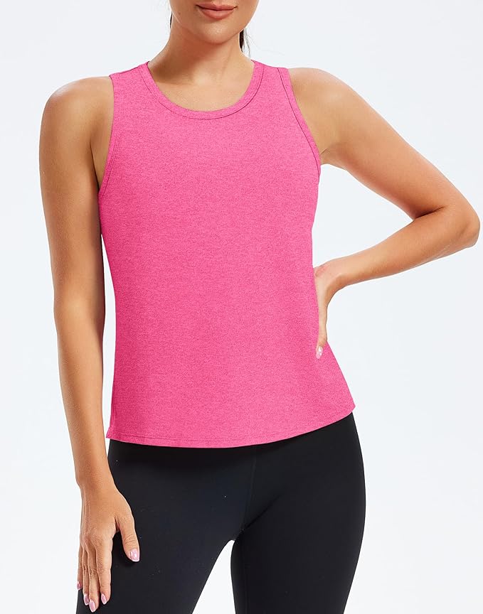 Alaroo Womens Workout Tank Tops Sleeveless Short Shirts for Sport Athletic Yoga Running Gym Loose Crop 2026