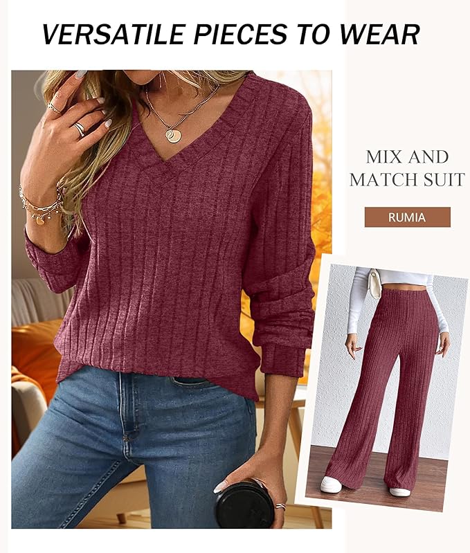 RUMIA Lounge Sets for Women 2026 Vacation Matching Track Suits Sweater Fall Outfits (S-2XL)