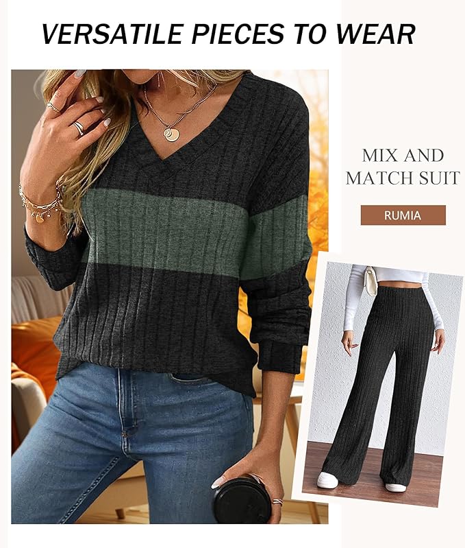 RUMIA Lounge Sets for Women 2026 Vacation Matching Track Suits Sweater Fall Outfits (S-2XL)