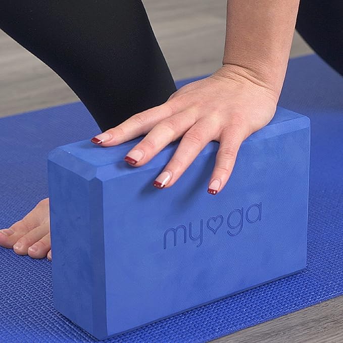 MYGA Yoga Block,Lightweight EVA Foam Yoga Brick,High Density Non-Slip Block for Yoga Poses, Pilates, Balance and Flexibility