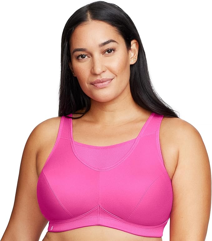 Full Figure Plus Size No-Bounce Camisole Sports Bra Wirefree #1066