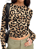 Trendy Queen Womens Long Sleeve T Shirts Fall Fashion 2026 Basic Crop Tops Going Out Outfits Y2k Clothes