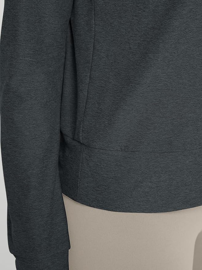ODODOS Women's Long Sleeve Crewneck Tee - Ultra-Soft odSTRATUM Tech Performance T-Shirts UPF 50+ Daily Pullover Tops
