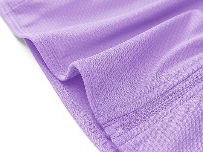 MAGCOMSEN Women's UPF 50+ Lightweight Athletic Jacket Sun Protection Full Zip Long Sleeve Shirts Hiking Outdoor Pockets