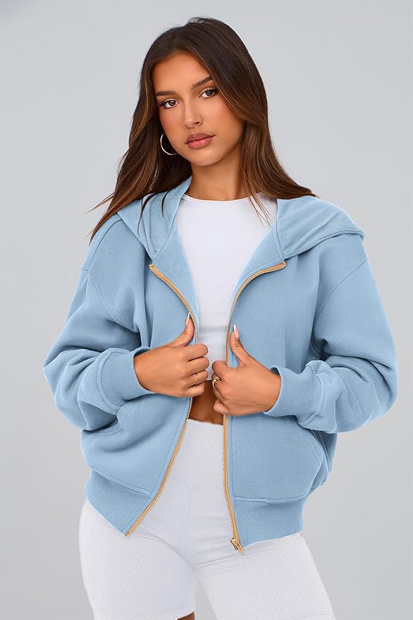 PRETTYGARDEN Hoodies for Women Sweatshirt Zip Up Hoodie Fall Fashion 2026 Trendy Long Sleeve Jackets Winter Clothing Outfits