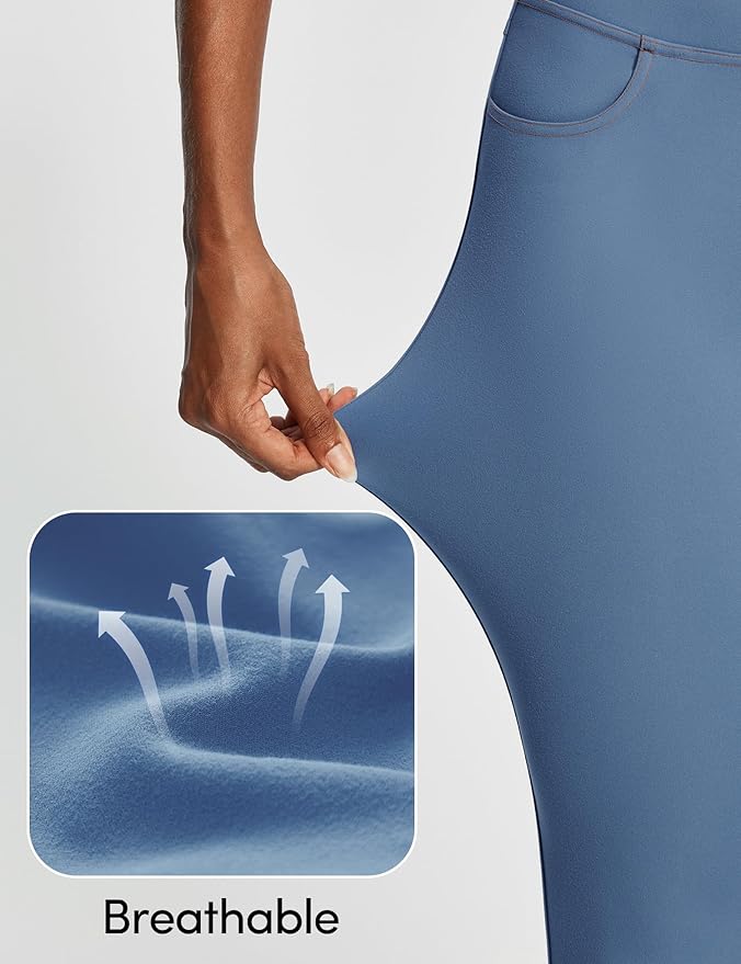 IUGA High Waisted Yoga Pants for Women with Pockets Capri Leggings for Women Workout Leggings for Women Yoga Capris