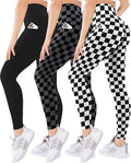 Blisset 3 Pack High Waisted Leggings for Women with Pockets Soft Active Tummy Control Pants for Yoga Running & Daily Wear