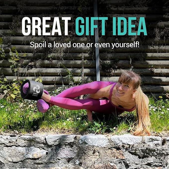 Extra Wide Yoga Wheel, Mini Yoga Wheel - Beginner Friendly Yoga Kit. More Comfortable, Stable and Safer Back Roller. Improve posture, better mobility. Ideal Home Exercise. Relieve Back Pain.