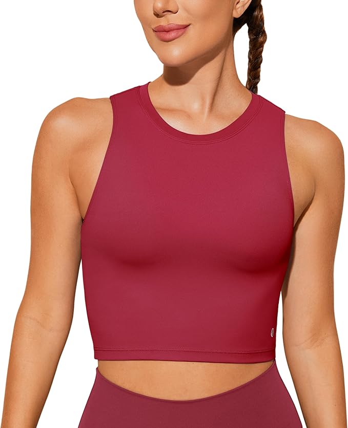 Natural Feelings Nudi Sports Bras for Women Removable Padded Yoga Tank Tops Sleeveless Fitness Workout Crop Tops