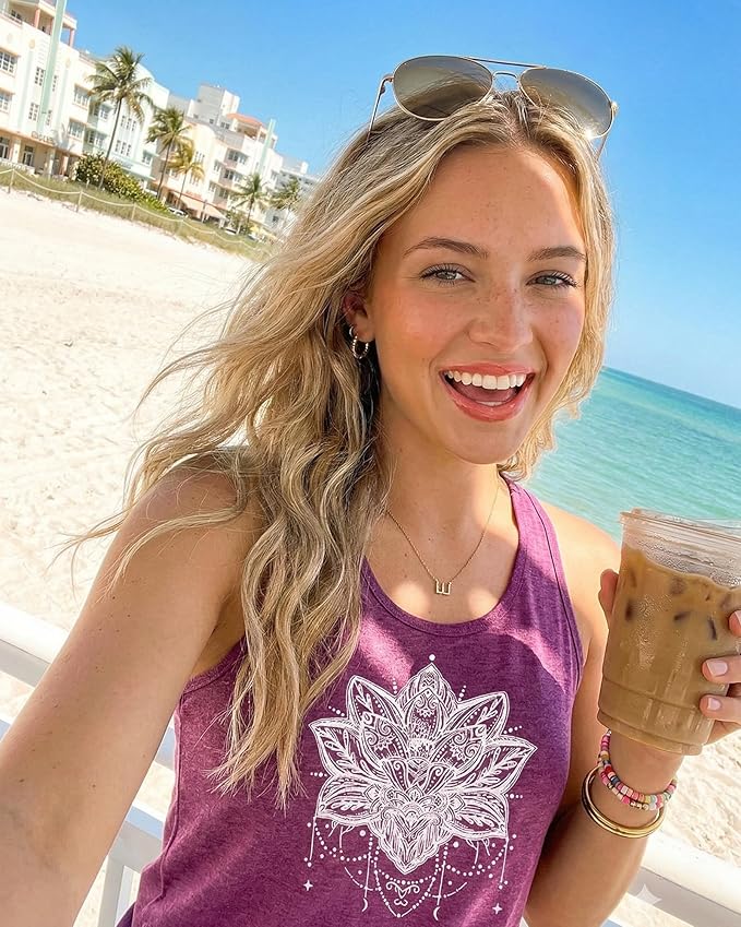 JILUVIN Tank Tops for Women Racerback Summer Sleeveless Casual Graphic Basic Top Shirts 2026