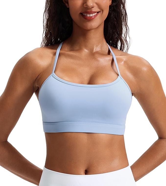 JOYSPELS Comfy Racerback Sports Bras for Women with Removable Pads Luxury Dupe for Workout & Daily Use, A-C Cups