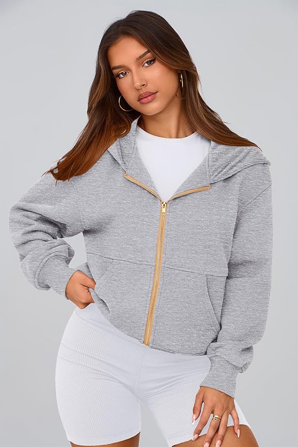 PRETTYGARDEN Hoodies for Women Sweatshirt Zip Up Hoodie Fall Fashion 2026 Trendy Long Sleeve Jackets Winter Clothing Outfits