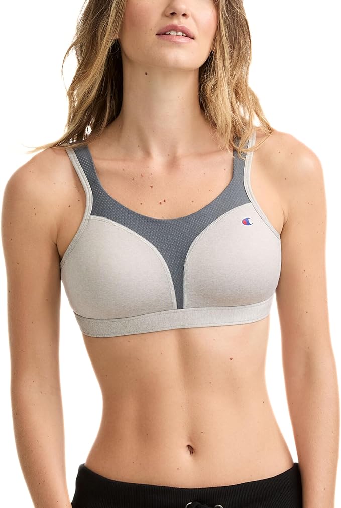 Champion Womens Women's Sports Bra, High-Impact, Maximum Support, Breathable, Moisture Wicking