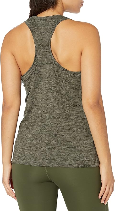 Amazon Essentials Women's Active Quick Dry Tech Stretch Racerback Scoop Neck Tank Top, Multipacks