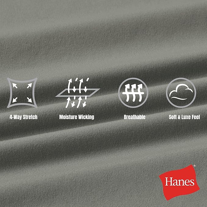 Hanes Women's Jacket, Moves Full-Zip Workout Jacket, Moisture-Wicking Outwear, Soft & Stretchy Athletic Wear for Women
