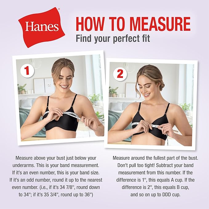 Hanes Women's Racerback Cotton T-Back Bralette (3 Pack)