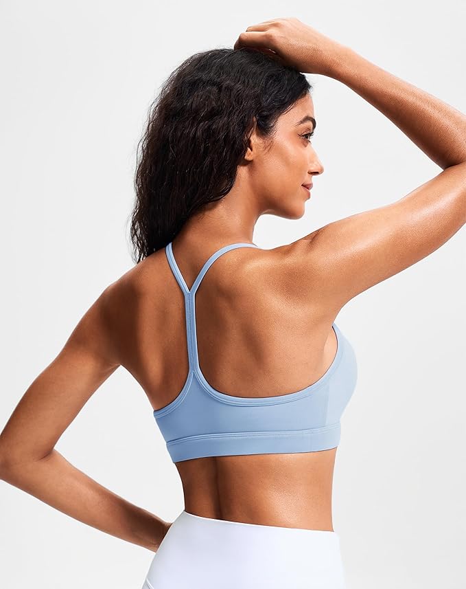 JOYSPELS Comfy Racerback Sports Bras for Women with Removable Pads Luxury Dupe for Workout & Daily Use, A-C Cups