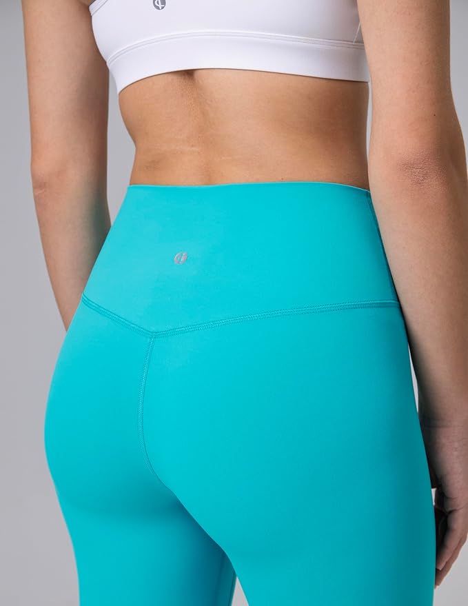 Colorfulkoala Dreamlux No Front Seam Leggings for Women 25"/28" Inseam, High Waisted Buttery Soft Yoga Pants