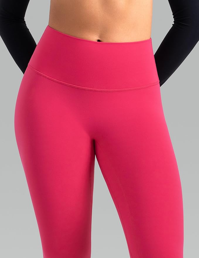 Colorfulkoala Dreamlux No Front Seam Leggings for Women 25"/28" Inseam, High Waisted Buttery Soft Yoga Pants