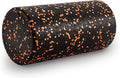 ProsourceFit High Density Foam Rollers 12 - inches long,Firm Full Body Athletic Massage Tool for Back Stretching, Yoga, Pilates, Post Workout Muscle Recuperation, Black/Orange
