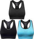 Women's Seamless Racerback Sports Bra High Impact Support Yoga Gym Workout Fitness