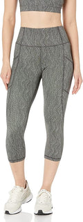 Amazon Essentials Women's High Waisted Active Sculpt Workout Athleisure Capri Leggings with Pockets