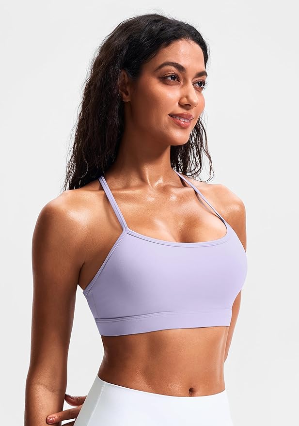 JOYSPELS Comfy Racerback Sports Bras for Women with Removable Pads Luxury Dupe for Workout & Daily Use, A-C Cups