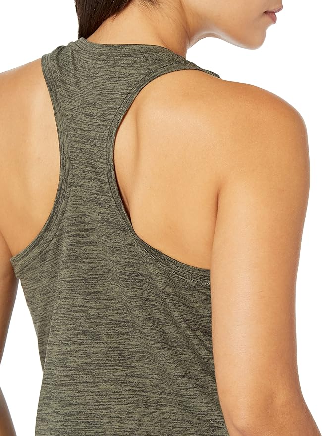 Amazon Essentials Women's Active Quick Dry Tech Stretch Racerback Scoop Neck Tank Top, Multipacks