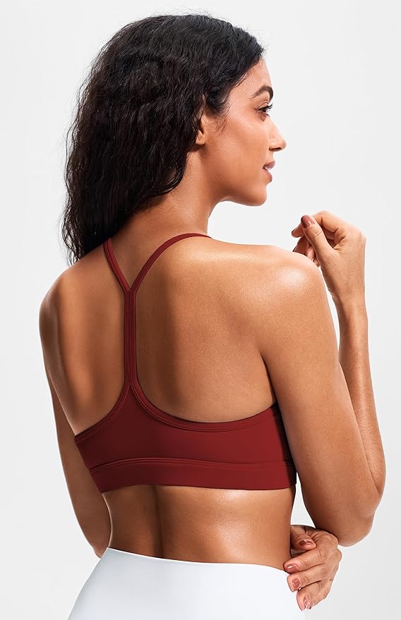 JOYSPELS Comfy Racerback Sports Bras for Women with Removable Pads Luxury Dupe for Workout & Daily Use, A-C Cups