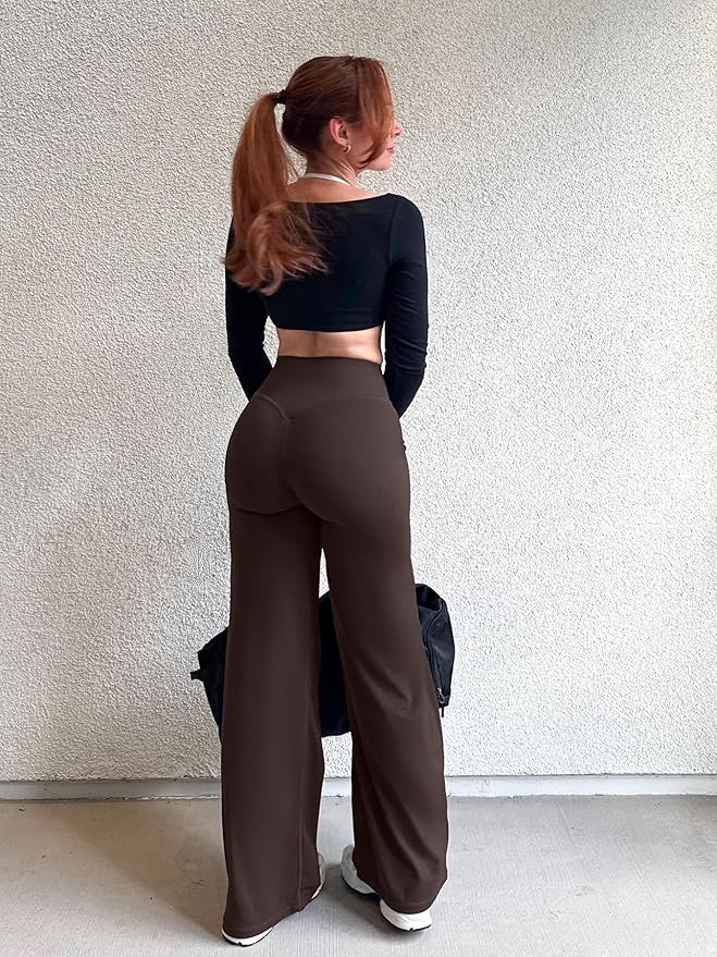 YEOREO Workout Leggings Womens No Front Seam Straight Leggings 29"/ 31.5"/ 33"/ 35" High Waist Buttery Eddiy Gym Yoga Pants