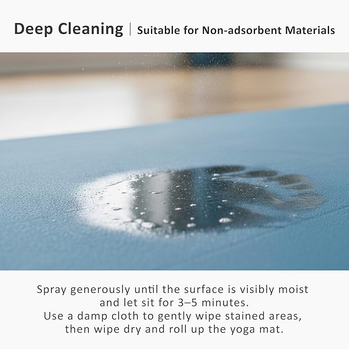 Yoga Mat Wash – Yoga Mat Spray for All Mats and Pilates, Yoga Accessories, Fitness Equipment and Gym Accessories Cleaner, Non-irritating, Non-alcohol - 8.45fl oz (Chamomile)