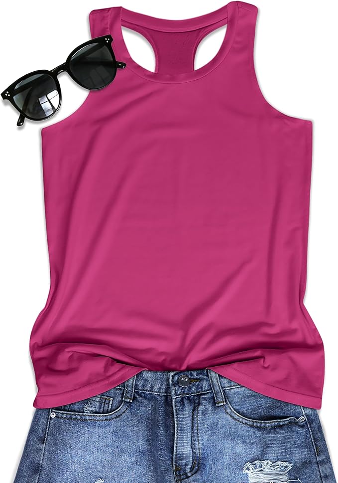 JILUVIN Tank Tops for Women Racerback Summer Sleeveless Casual Graphic Basic Top Shirts 2026