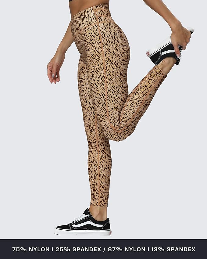 Aoxjox High Waisted Workout Leggings for Women Trinity Yoga Pants 26.5"