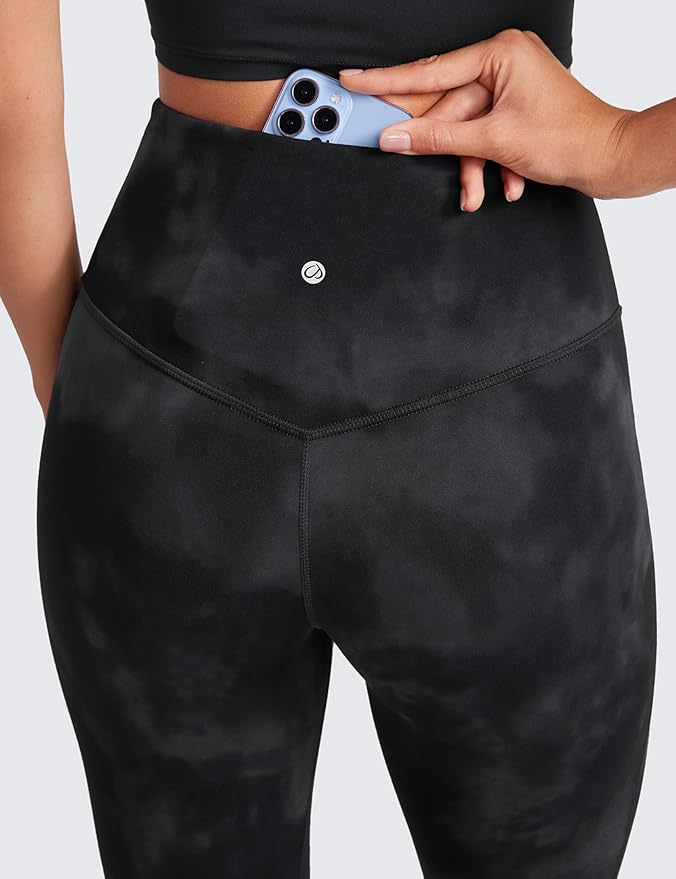 CRZ YOGA Butterluxe Mini Flared Leggings 30"/31.5"/33'' - High Waist Bootcut Casual Lounge Women Yoga Pants with Pocket