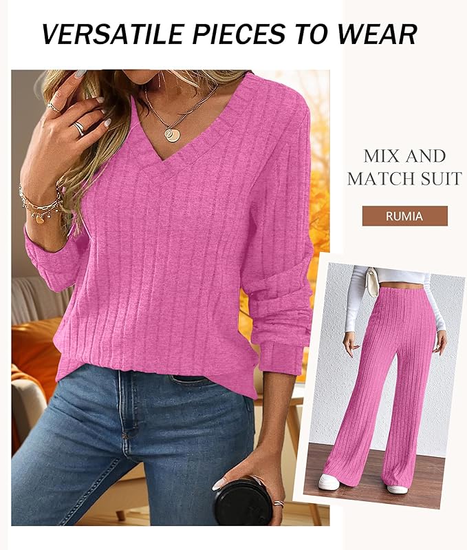 RUMIA Lounge Sets for Women 2026 Vacation Matching Track Suits Sweater Fall Outfits (S-2XL)