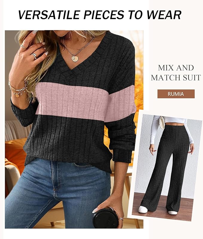 RUMIA Lounge Sets for Women 2026 Vacation Matching Track Suits Sweater Fall Outfits (S-2XL)