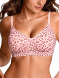 OEAK Womens Wireless Jelly Bras Comfortable Push Up Bra No Underwire Gel Bra Full Support Lift Everyday Seamless Tshirt Bras