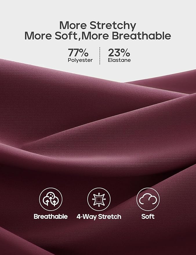 Heathyoga Capri Leggings with Pockets for Women Tummy Control Knee Length Leggings Yoga Pants Women Capri Pants Workout