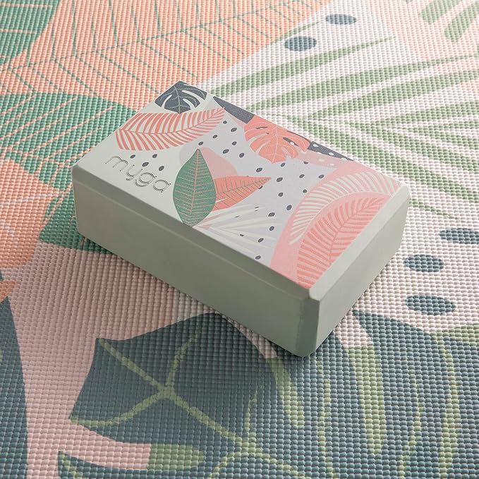 MYGA Yoga Block,Lightweight EVA Foam Yoga Brick,High Density Non-Slip Block for Yoga Poses, Pilates, Balance and Flexibility