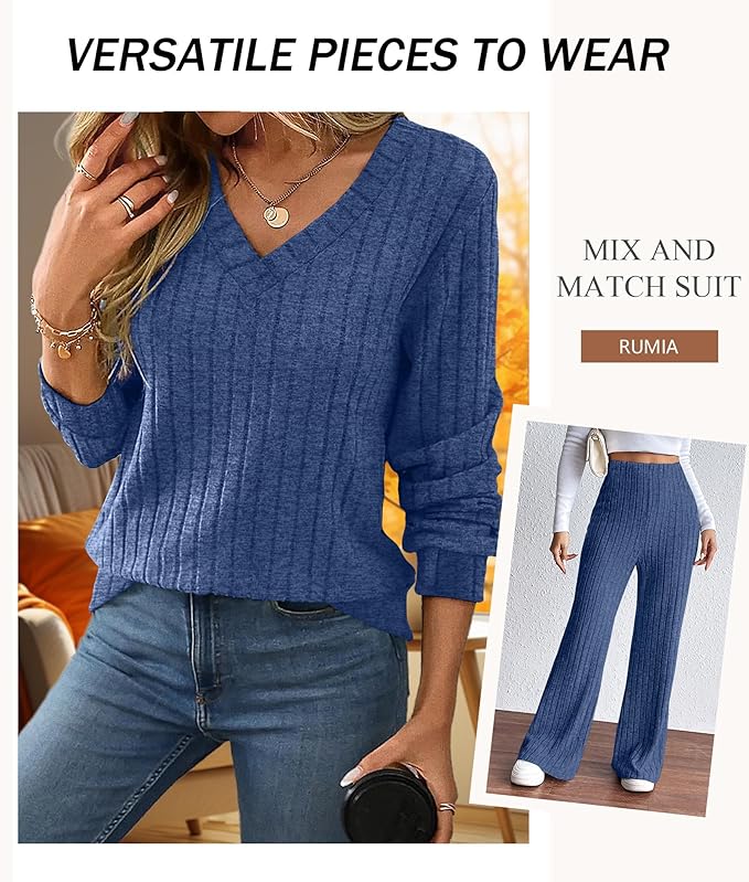 RUMIA Lounge Sets for Women 2026 Vacation Matching Track Suits Sweater Fall Outfits (S-2XL)